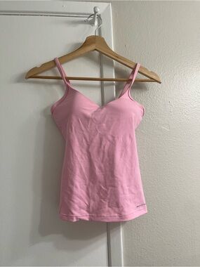 Rockwear athletic Light Pink V‑Neck Spaghetti Strap Tank